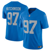 Detroit Lions Aidan Hutchinson Blue jersey – view 1
