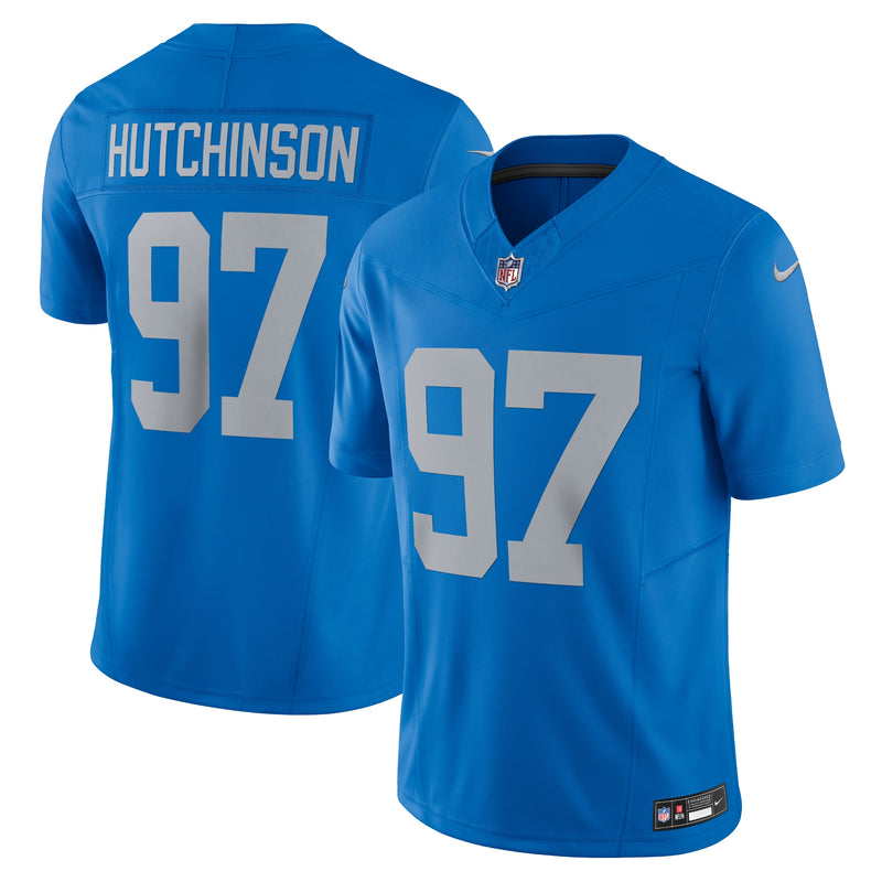 Detroit Lions Aidan Hutchinson Blue jersey – view 1