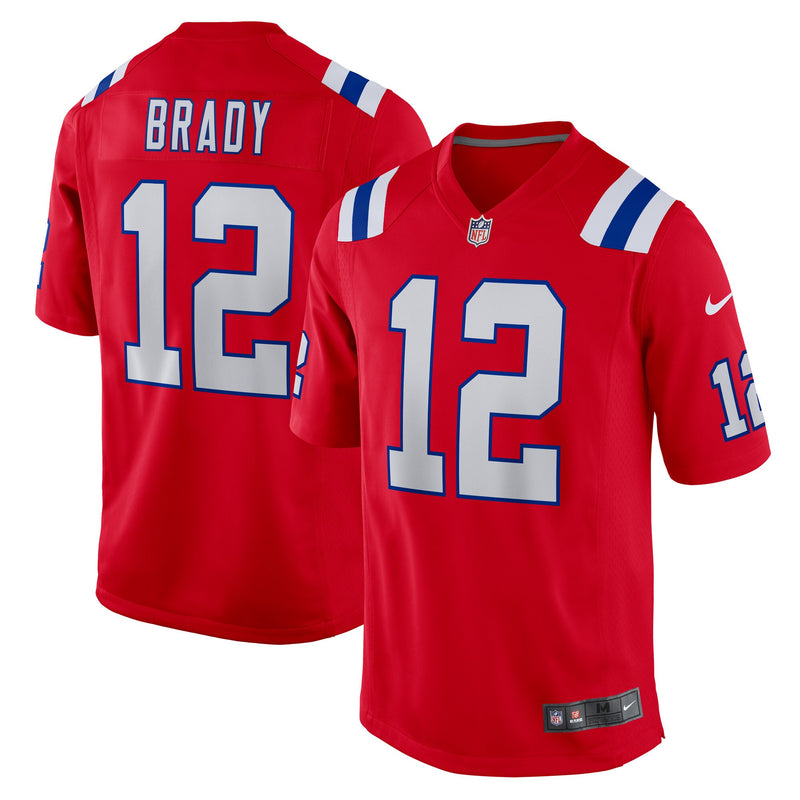 New England Patriots Tom Brady Red jersey – view 1