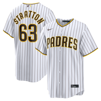 San Diego Padres Hunter Stratton White jersey – view 2