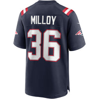New England Patriots Lawyer Milloy Navy jersey – view 4