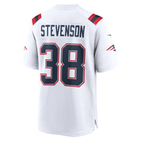 New England Patriots Rhamondre Stevenson White jersey – view 4