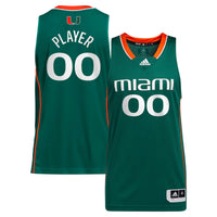 Miami Hurricanes adidas Green jersey – view 1