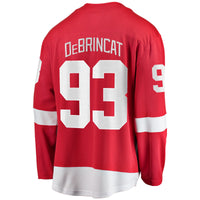Detroit Red Wings Alex DeBrincat Red jersey – view 4