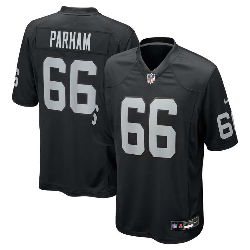 Las Vegas Raiders Dylan Parham Black jersey – view 1