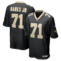 New Orleans Saints Kelvin Banks Jr. Black jersey – view 1