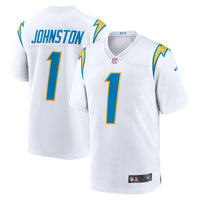 Los Angeles Chargers Quentin Johnston White jersey – view 1