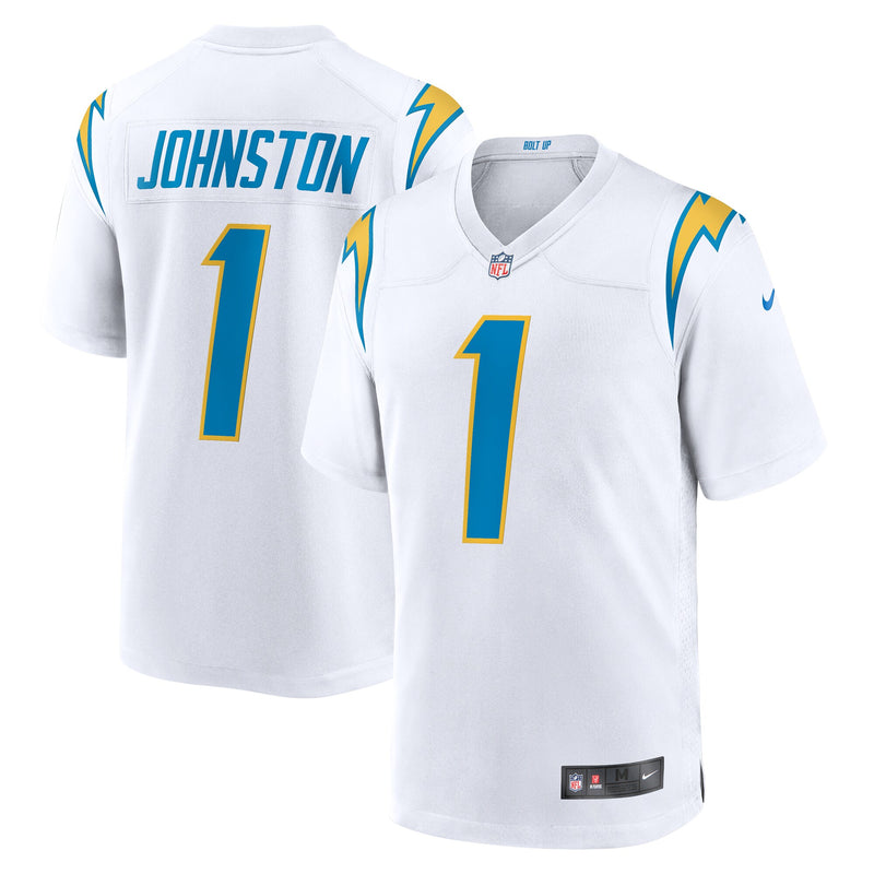 Los Angeles Chargers Quentin Johnston White jersey – view 1