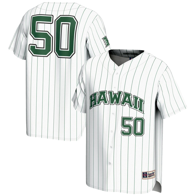 Hawaii Rainbow Warriors Lightweight White jersey – view 1