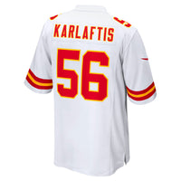 Kansas City Chiefs George Karlaftis White jersey – view 4