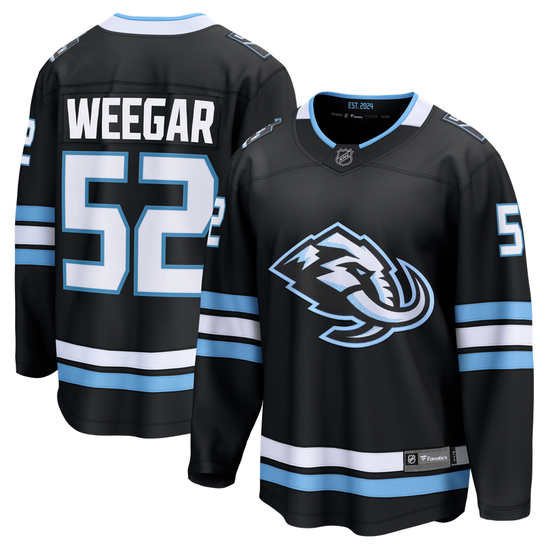 Utah Mammoth MacKenzie Weegar Black jersey – view 1