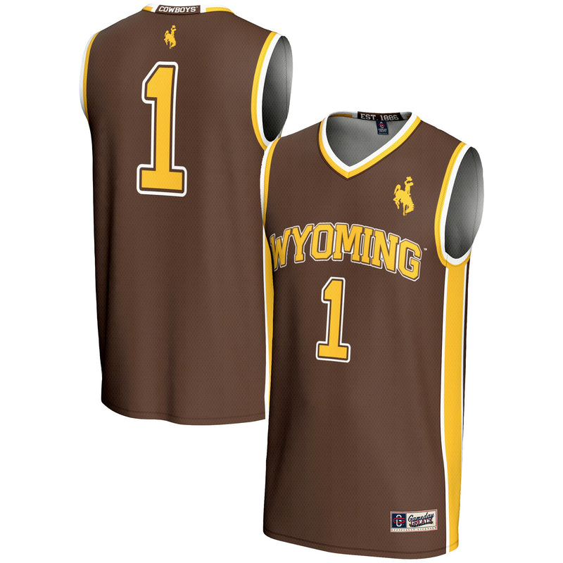 Wyoming Cowboys Brown jersey – view 1
