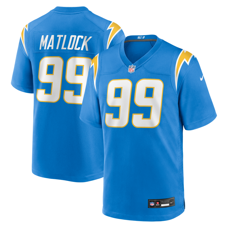 Los Angeles Chargers Scott Matlock jersey – view 1