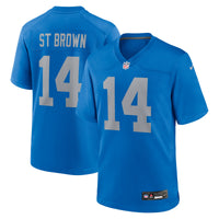 Detroit Lions Amon-Ra St. Brown Blue jersey – view 2