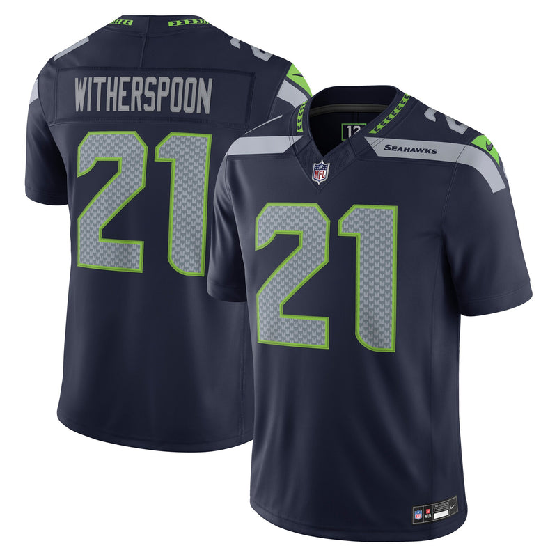 Seattle Seahawks Devon Witherspoon Navy jersey – view 1