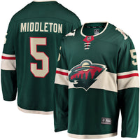 Minnesota Wild Jake Middleton Green jersey – view 2