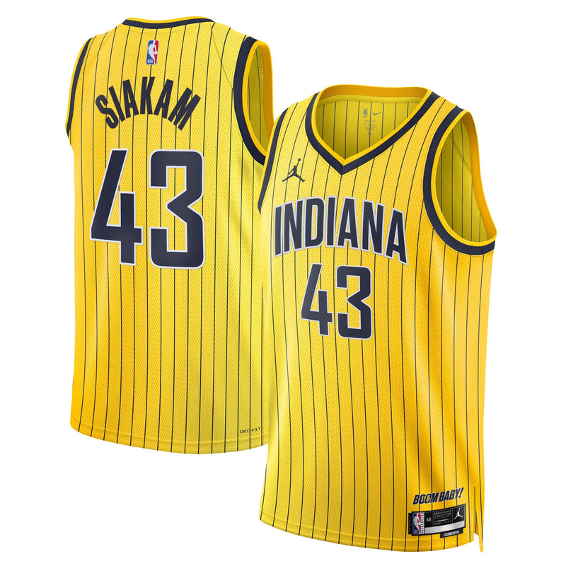 Indiana Pacers Pascal Siakam - Gold jersey – view 1