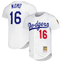 Los Angeles Dodgers Hideo Nomo White jersey – view 1