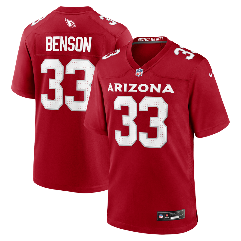 Arizona Cardinals Trey Benson Cardinal jersey – view 1