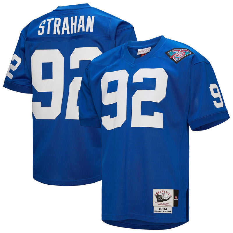 New York Giants Michael Strahan Royal jersey – view 1