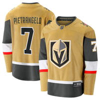 Vegas Golden Knights Alex Pietrangelo Gold jersey – view 2