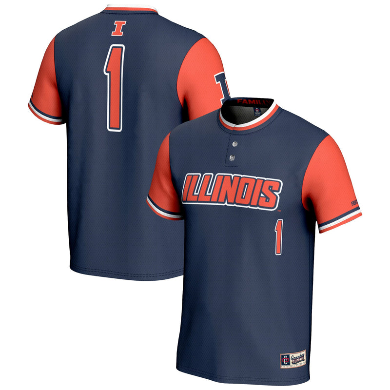 Illinois Fighting Illini Navy jersey – view 1