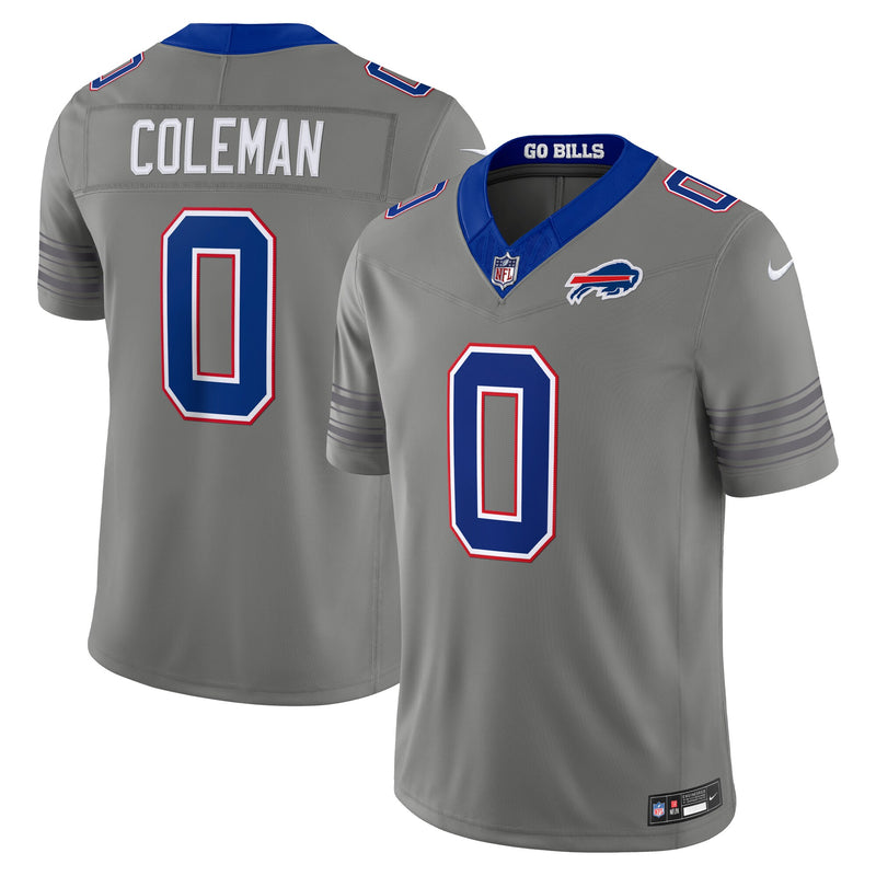 Buffalo Bills Keon Coleman Gray jersey – view 1