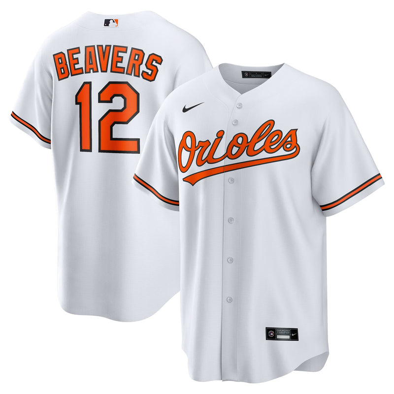 Baltimore Orioles Dylan Beavers White jersey – view 1