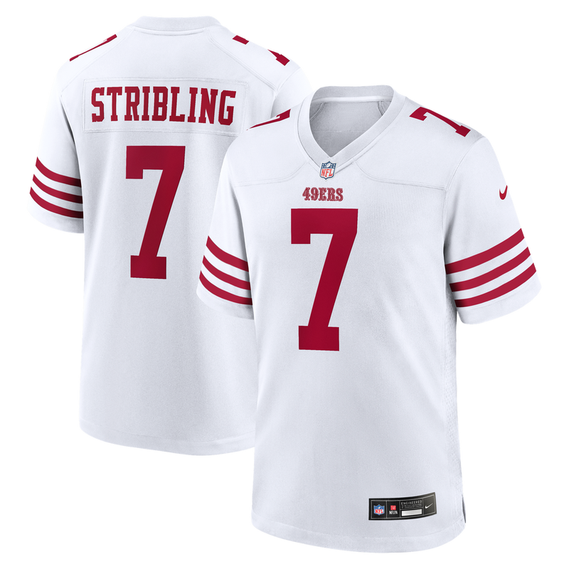 San Francisco 49ers De'Zhaun Stribling White jersey – view 1