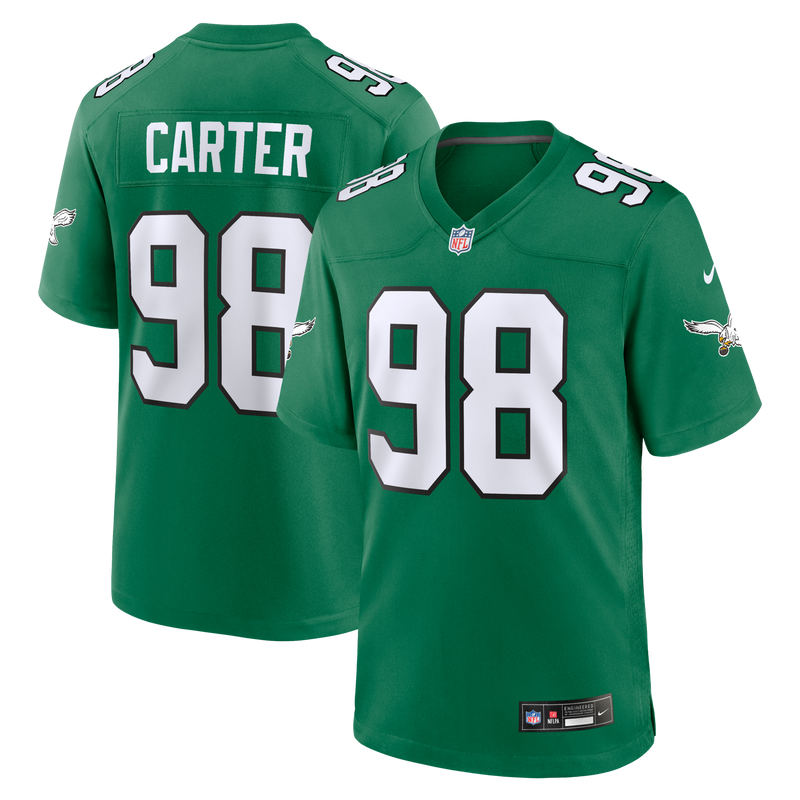 Philadelphia Eagles Jalen Carter Green jersey – view 1