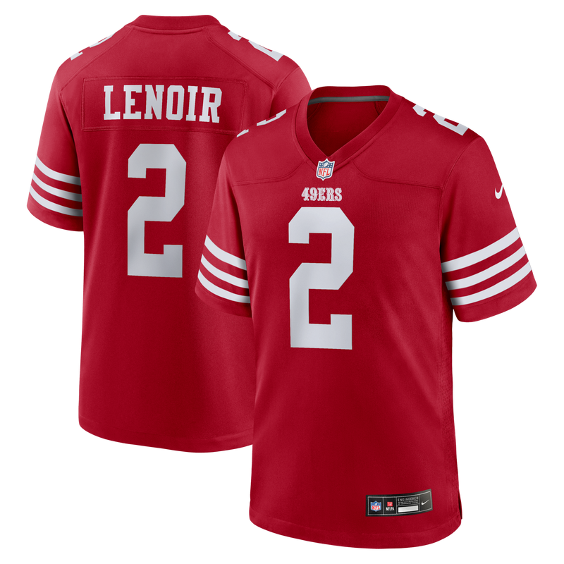 San Francisco 49ers Deommodore Lenoir Scarlet jersey – view 1