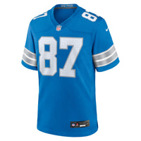 Detroit Lions Sam LaPorta Blue jersey – view 3