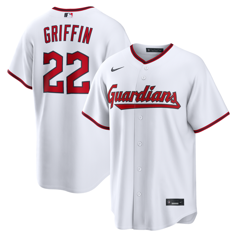 Cleveland Guardians Foster Griffin White jersey – view 1