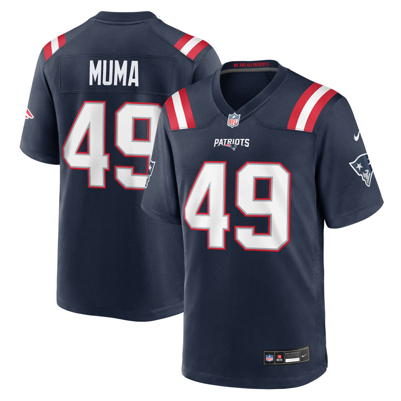 New England Patriots Chad Muma Navy jersey – view 1