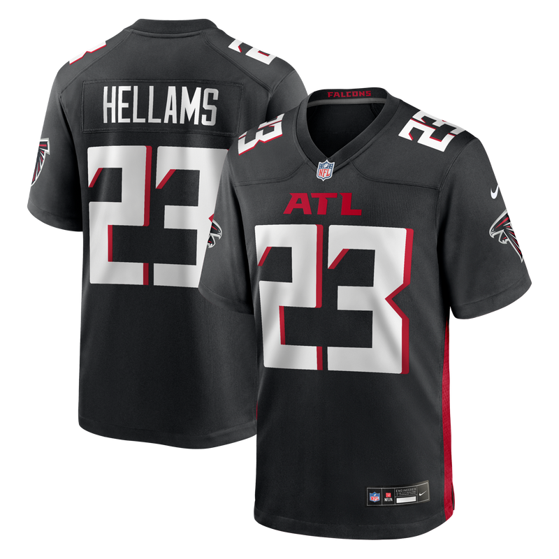 Atlanta Falcons DeMarcco Hellams Black jersey – view 1