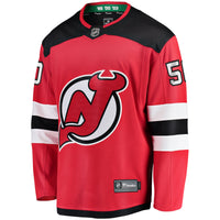 New Jersey Devils Nico Daws Red jersey – view 3