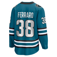San Jose Sharks Mario Ferraro Teal jersey – view 4