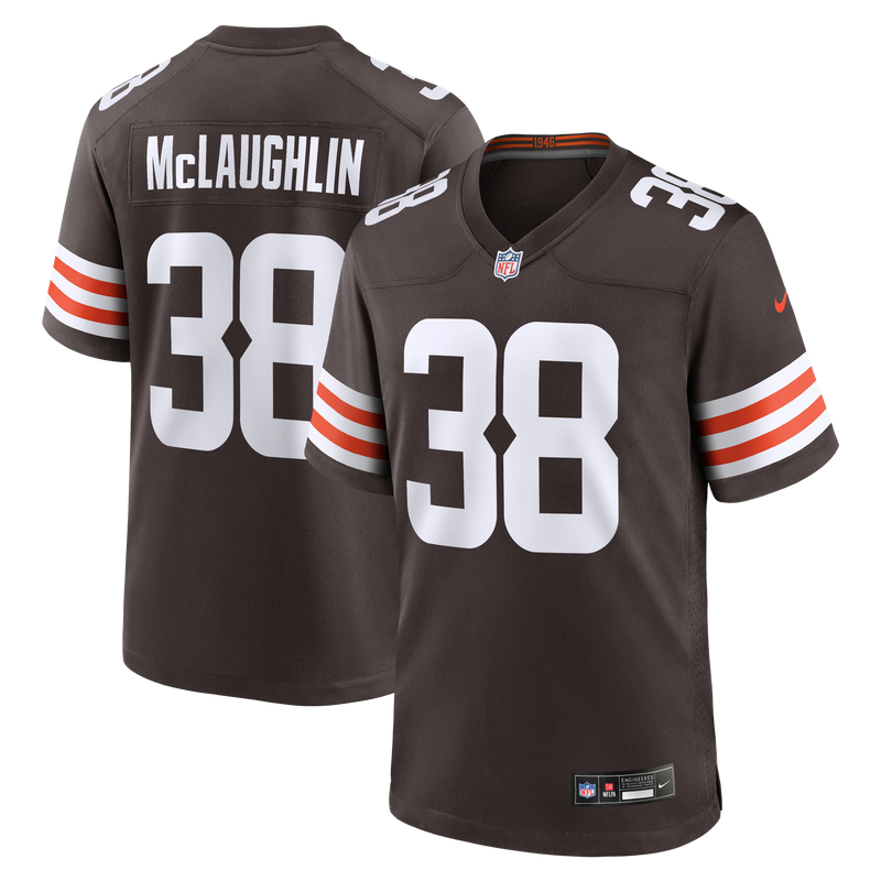 Cleveland Browns Jaleel McLaughlin Brown jersey – view 1