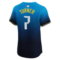 Philadelphia Phillies Trea Turner Navy jersey – view 4