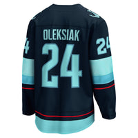 Seattle Kraken Jamie Oleksiak Blue jersey – view 4