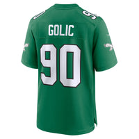Philadelphia Eagles Mike Golic Kelly Green jersey – view 4