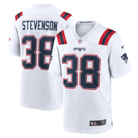 New England Patriots Rhamondre Stevenson White jersey – view 2