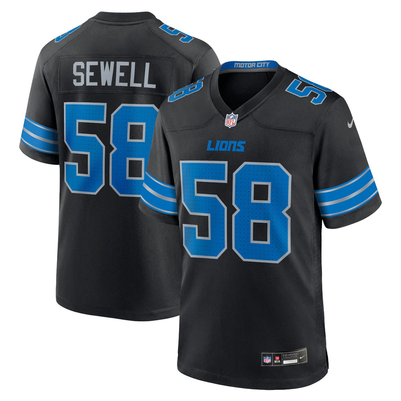 Detroit Lions Penei Sewell Black jersey – view 1