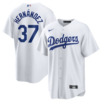 Los Angeles Dodgers Teoscar Hernández White jersey – view 1