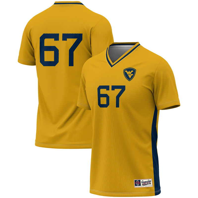 West Virginia Mountaineers Gold jersey – view 1