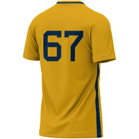 West Virginia Mountaineers Gold jersey – view 4