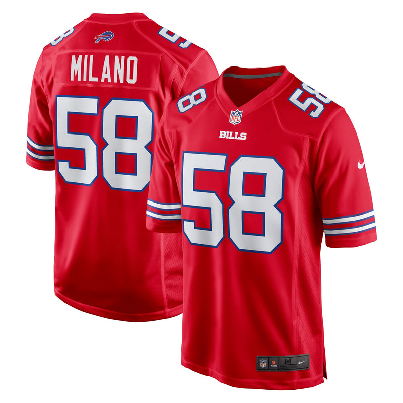 Buffalo Bills Matt Milano Red jersey – view 1