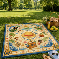Straw Hat Compass - Luffy's Sunlit Adventure Rug - main