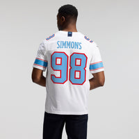 Tennessee Titans Jeffery Simmons White jersey – view 6