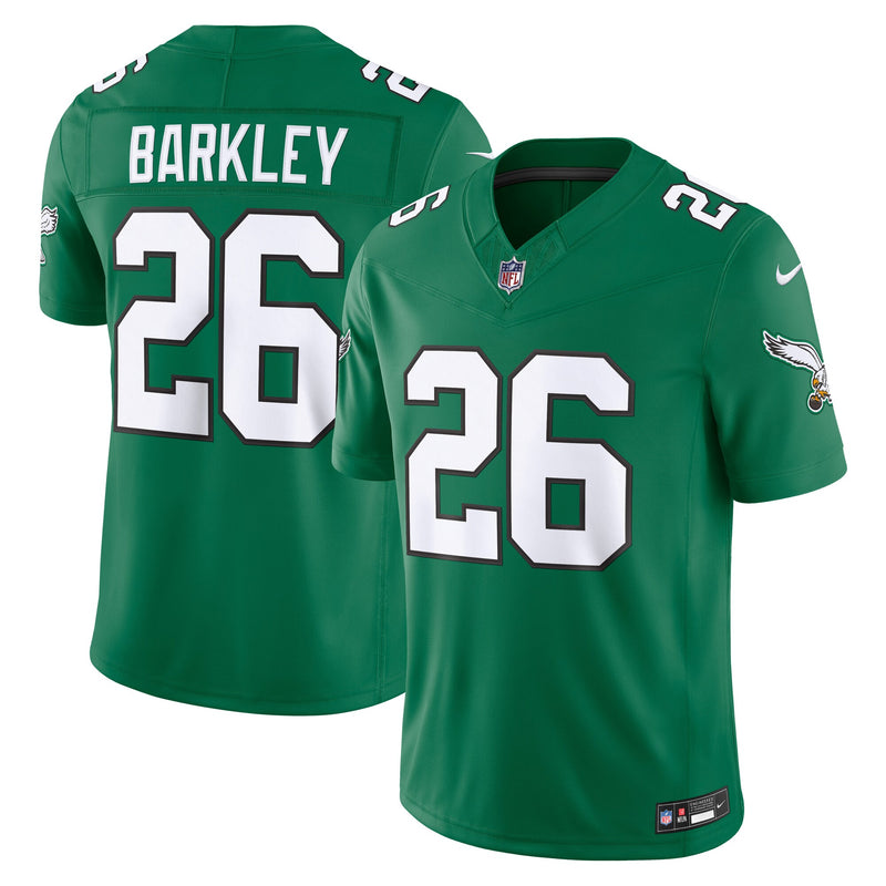Philadelphia Eagles Saquon Barkley Kelly Green jersey – view 1